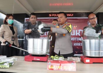 2.036,19 Gram Shabu Tak Bertuan Temuan Warga Dimusnahkan Polisi