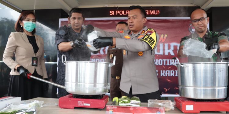 2.036,19 Gram Shabu Tak Bertuan Temuan Warga Dimusnahkan Polisi