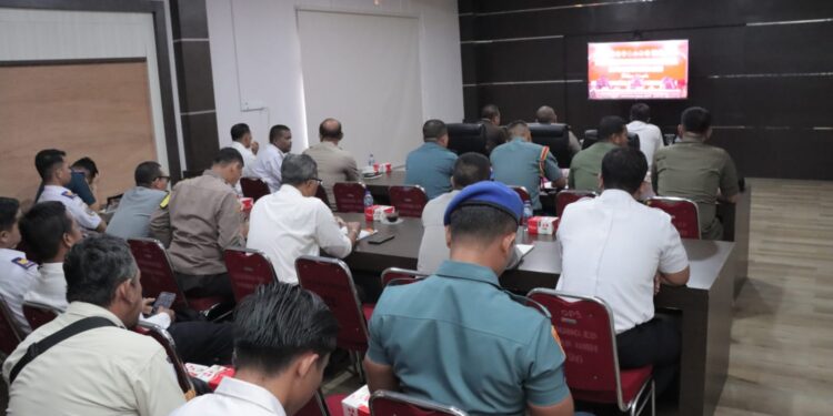 Pastikan Nataru Berjalan Lancar, Polres Lingga Gelar Rakor Lintas Sektoral