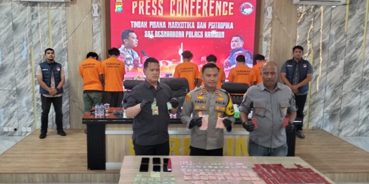 Polres Karimun Gagalkan Peredaran Narkotika Jenis Sabu dan Pil Ekstasi di Awal Tahun