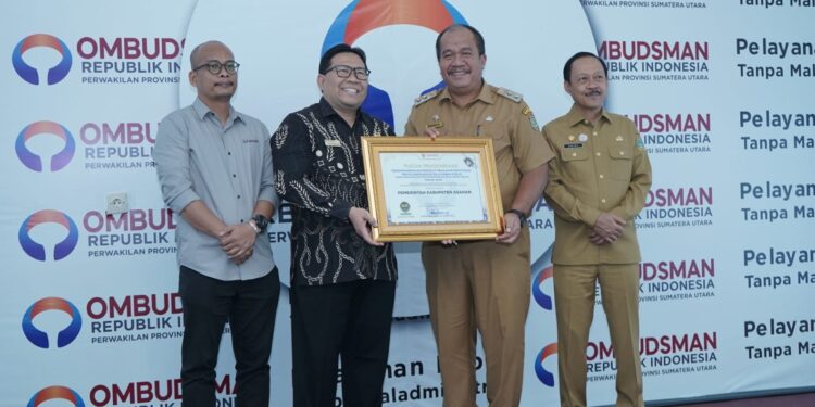 Pemkab Asahan Raih Predikat Tinggi Kepatuhan Pelayanan Publik dari Ombudsman RI