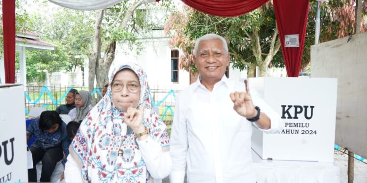 Pastikan Pemilu 2024 Berjalan Aman dan Lancar, Bupati Asahan Tinjau Sejumlah TPS