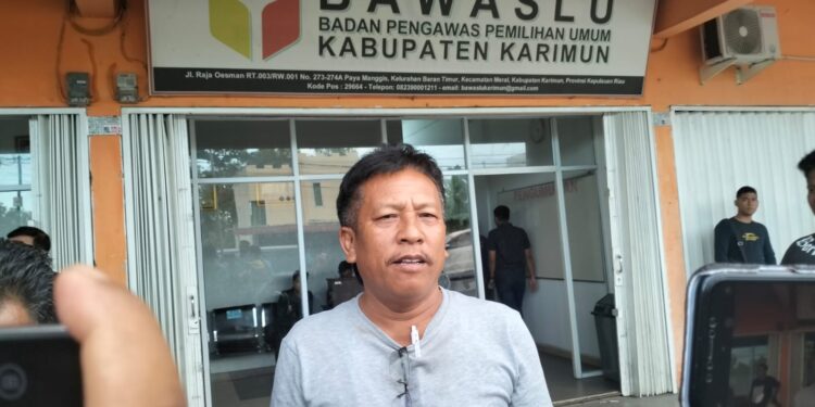 Diduga Terindikasi Kecurangan, Caleg Nasdem Binner Manalu Lapor ke Bawaslu Karimun