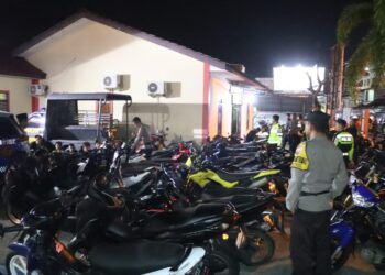 56 Kendaraan Terlibat Balap Liar Diamankan Polres Karimun