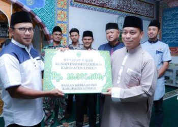 Bupati Lingga Safari Ramadhan di Desa Pekaka