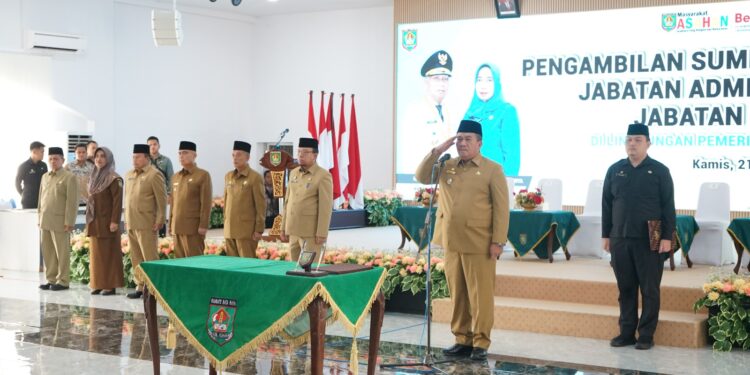 Wabup Lantik Pejabat Administrator dan Pejabat Pengawas Pemkab Asahan