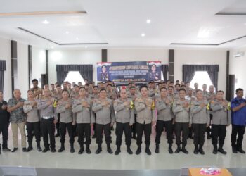 Kapolres Lingga Minta Bhabinkamtibmas Selalu Profesional Jalankan Tugas