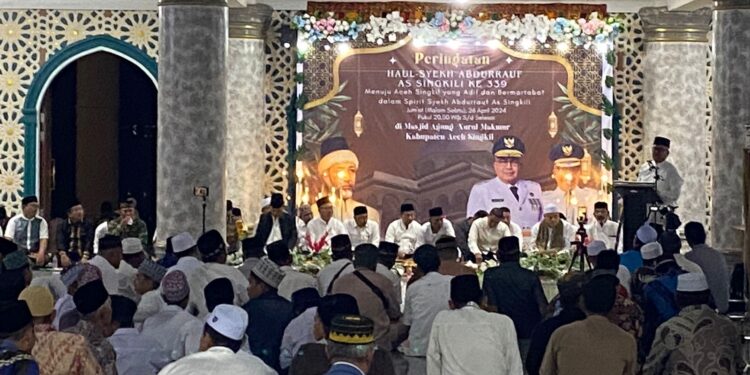 Pj Gubernur Hadiri Haul Syekh Abdurrauf Assingkily yang ke- 339 di Aceh Singkil
