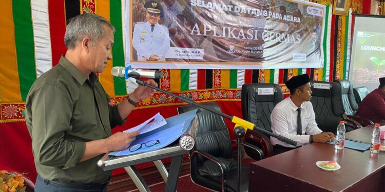Pj Bupati Aceh Singkil Resmi Launching Aplikasi Program Germas