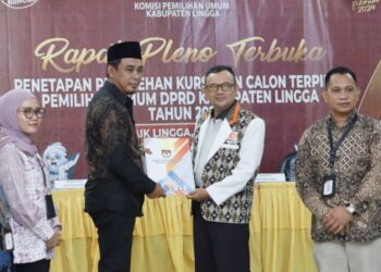 KPUD Lingga Tetapkan Perolehan Kursi dan Caleg Terpilih DPRD