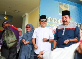 Sebanyak 108 JCH Asal Kepulauan Meranti Tiba di Asrama Haji Batam