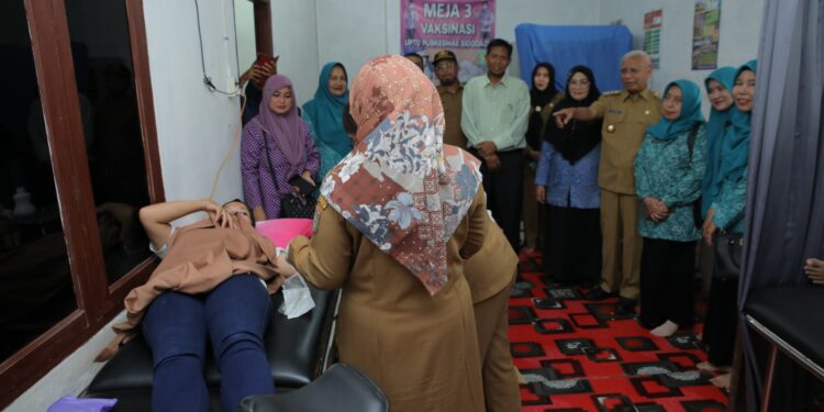 Bupati Asahan Tinjau Peluncuran Pelayanan Serentak Sejuta Akseptor