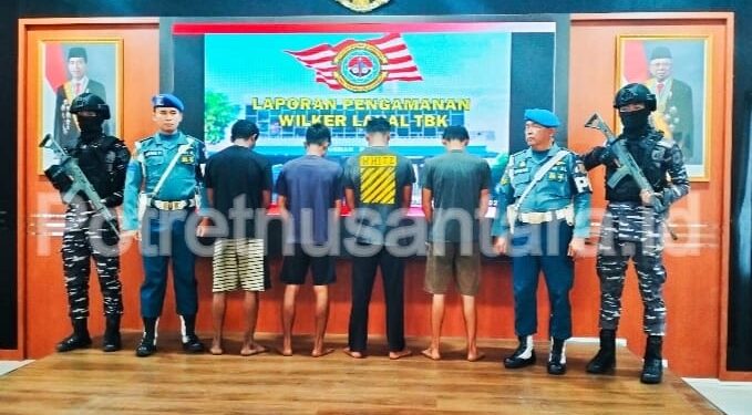 Tim F1QR Lanal TBK Tangkap Pelaku Sea Theft di Perairan Pulau Buru