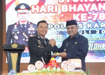 Polres Karimun Gelar Upacara dan Syukuran Hari Bhayangkara ke- 78
