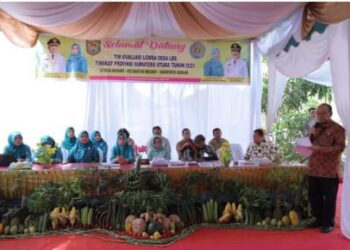 Tim Penilai dari Pemkab Asahan Kunjungi Kecamatan Meranti