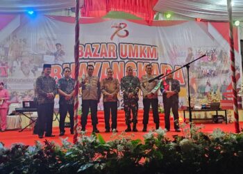 Semarak Hari Bhayangkara ke- 78, Kapolres Aceh Singkil dan Pemkab Buka Bazar UMKM