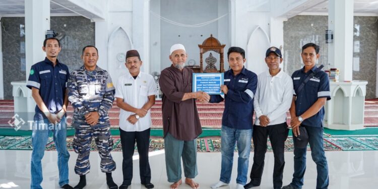 Yayasan Baiturrahma Dapat Bantuan Penyelesaian Pembangunan Masjid Dari PT. Timah Tbk