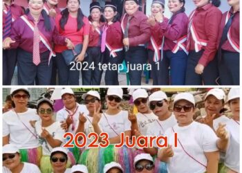PKK Desa Parsaoran Nainggolan Raih Juara Pertama Lomba Joget Kewer-Kewer
