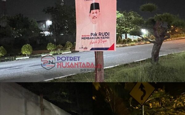 Belum Masa Kampanye, Spanduk Liar Pilkada Rusak Keindahan Bumi Berazam