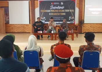Jelang Pilkada 2024, Panwascam Tebing Gelar Sosialisasi Pengawasan Pemilihan Secara Tatap Muka