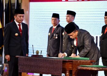 Basarin Yunus Tanjung Dilantik Jadi Pjs Bupati Asahan