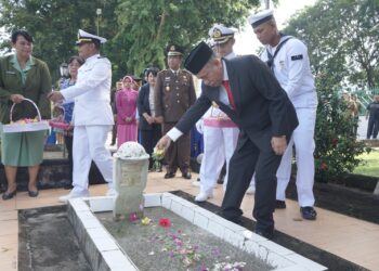 HUT ke- 79 TNI, Pjs Bupati Asahan Ikut Upacara Ziarah Nasional