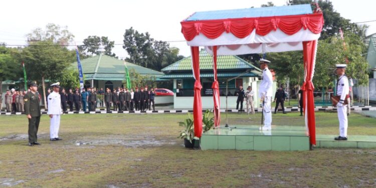 HUT TNI ke- 79, Kodim 0317/TBK Gelar Upacara