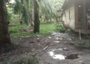 Warga Desa Tran Nelayan Mulai Bersih Lingkungan Rumah Usai Dilanda Banjir