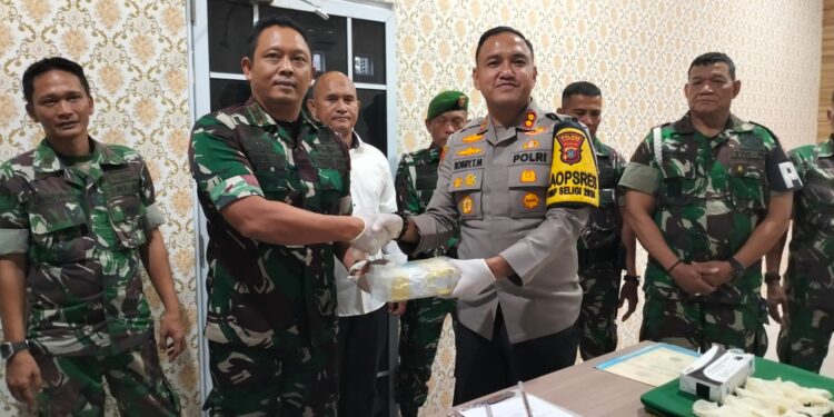Gerak Cepat, Kodim 0317/TBK Amankan 9.3 Kg Narkotika Jenis Sabu Temuan Nelayan