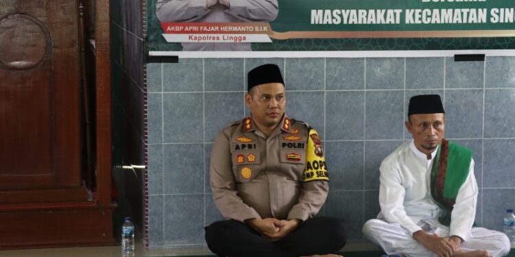Kapolres Lingga Pererat Silaturahmi di Singkep Barat