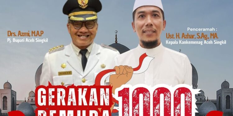 Hari Sumpah Pemuda ke- 96, BKPRMI Aceh Singkil Subuh Akbar Bersama 1.000 Pemuda