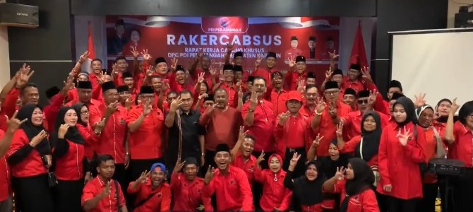 Suryo Pimpin Rakercabsus di Karimun, Ada Pesan Penting Bagi Kader