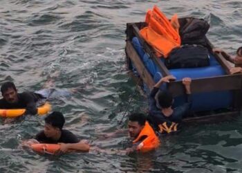 KLM Mutiara Kencana Tenggelam di Perairan Karimun Anak, 6 ABK Berhasil Diselamatkan