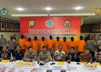 Kanwil Bea Cukai Khusus Kepri dan Ditresnarkoba Polda Kepri Musnahkan 7 Kg Sabu dan 3.8 Kg Ganja