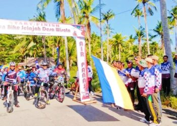 Dihadiri Wabup Terpilih Rocky, Fun Bike Jelajah Desa Wisata Tanjung Hutan 2024 Sukses Digelar
