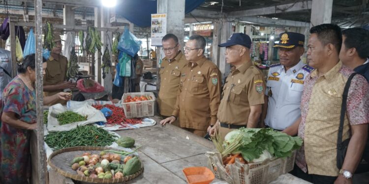 Jelang Nataru Bupati Asahan Sidak Pasar