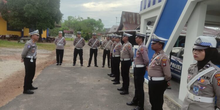 IPTU Abdrurrahman Pimpin Apel Pagi Satlantas Polres Lingga