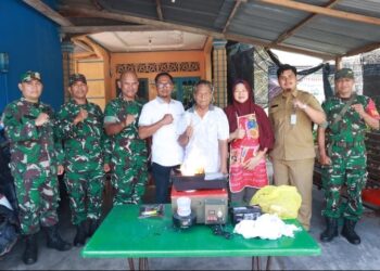 Pelaku UMKM Terima Bantuan Kompor Biomass Burner dari Kodim 0317/TBK, Lurah Lubuk Semut Beri Apresiasi