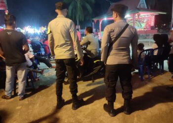 Personel Polsek Daik Lingga Amankan Perayaan Cap Go Meh 2576 Kongzili di Desa Kudung