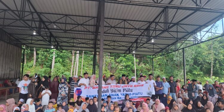 PT Batang Toru Jaya Raya, Santuni Anak Yatim Piatu di Batang Toru