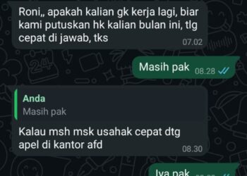 BHL PT. Asian Agri Gunung Melayu Sudah Tak Diberi THR Malah Kena PHK Sepihak