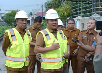 Wakil Bupati Asahan Tinjau Pelaksanaan Pemeliharaan Ruas Jalan Bernilai 5 Miliar
