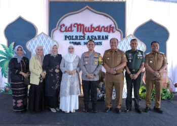 Bupati dan Wakil Bupati Asahan Serta OPD Hadiri Open House Halal Bihalal Kapolres