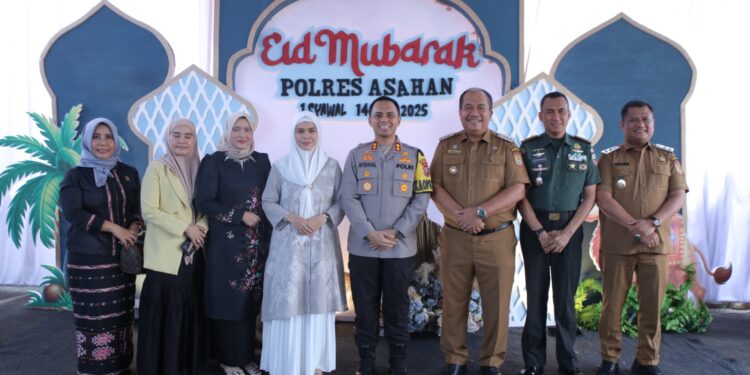 Bupati dan Wakil Bupati Asahan Serta OPD Hadiri Open House Halal Bihalal Kapolres