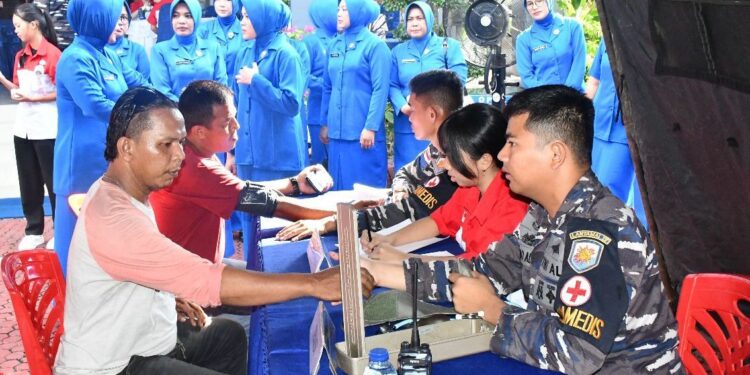 Lanal TBK Gelar Bhakti Sosial Donor Darah