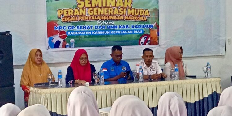 MPC GP Sehat Kolaborasi dengan BNN Karimun Gelar Seminar Bahaya Narkoba