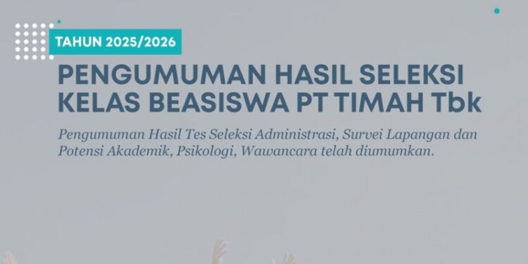 Ciptakan Generasi Emas, PT Timah Umumkan Hasil Seleksi Program Pemali Boarding School Tahun 2025