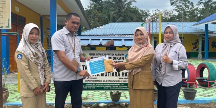 TK Swasta Mutiara Hati Dapat Bantuan dari PT Timah