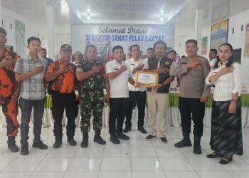 Camat Pulau Rakyat Buka Sosialisasi Strategi Pencegahan Intoleransi, Radikalisme dan Terorisme dari Densus 88 Polri