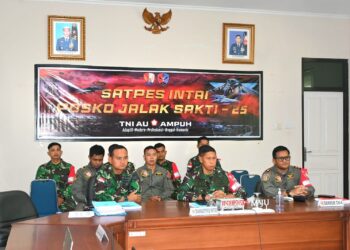 Lanud RSA Natuna Mengikuti Gladi Posko Jalak Sakti 2025